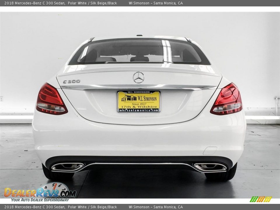 2018 Mercedes-Benz C 300 Sedan Polar White / Silk Beige/Black Photo #4