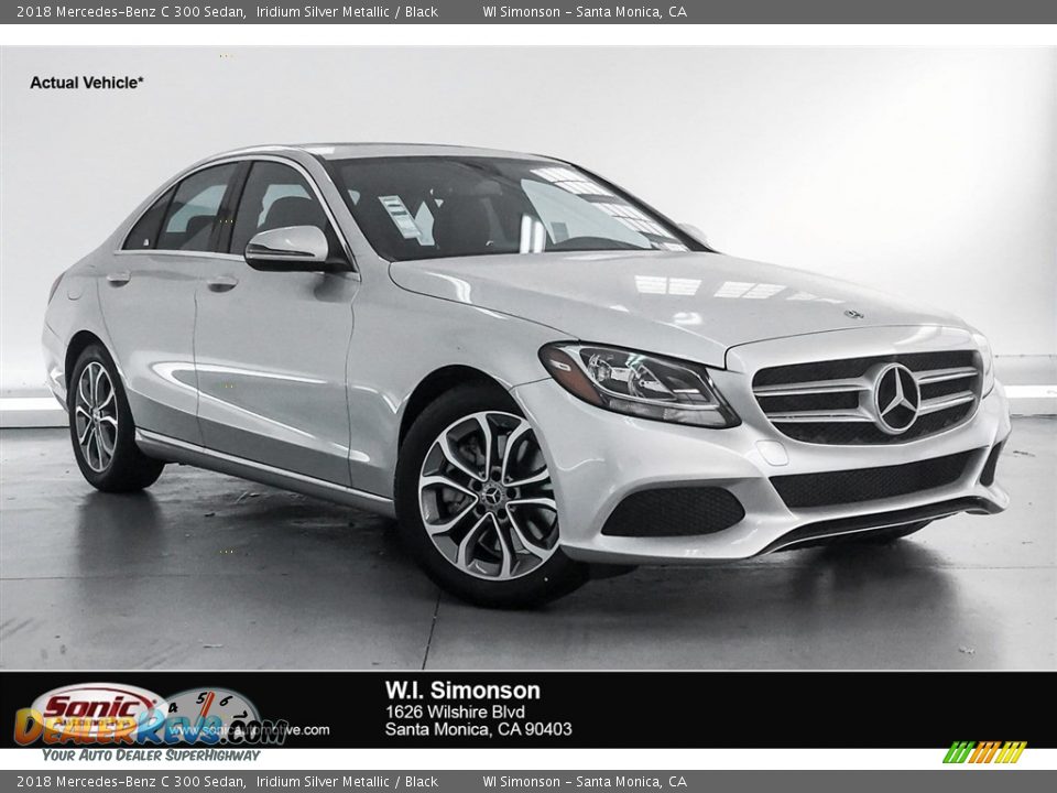 2018 Mercedes-Benz C 300 Sedan Iridium Silver Metallic / Black Photo #1