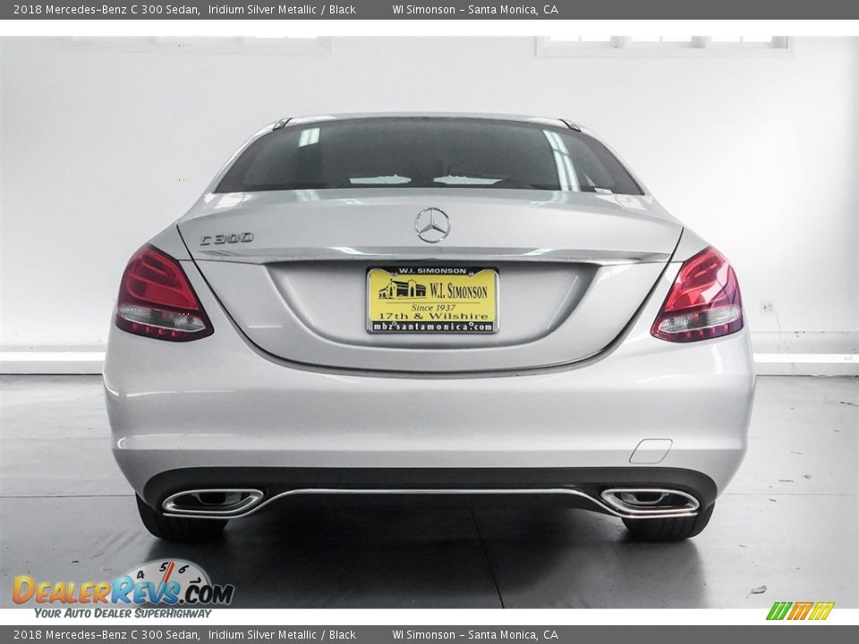 2018 Mercedes-Benz C 300 Sedan Iridium Silver Metallic / Black Photo #4