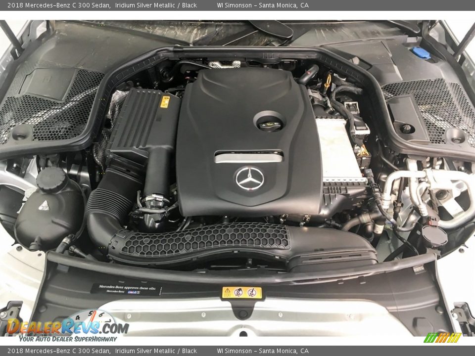 2018 Mercedes-Benz C 300 Sedan Iridium Silver Metallic / Black Photo #8