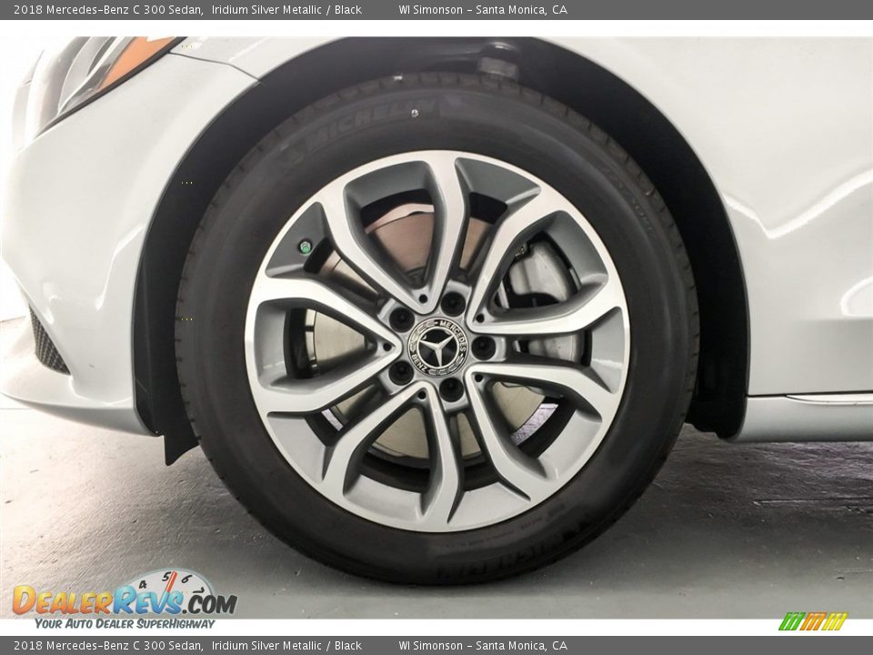 2018 Mercedes-Benz C 300 Sedan Iridium Silver Metallic / Black Photo #9
