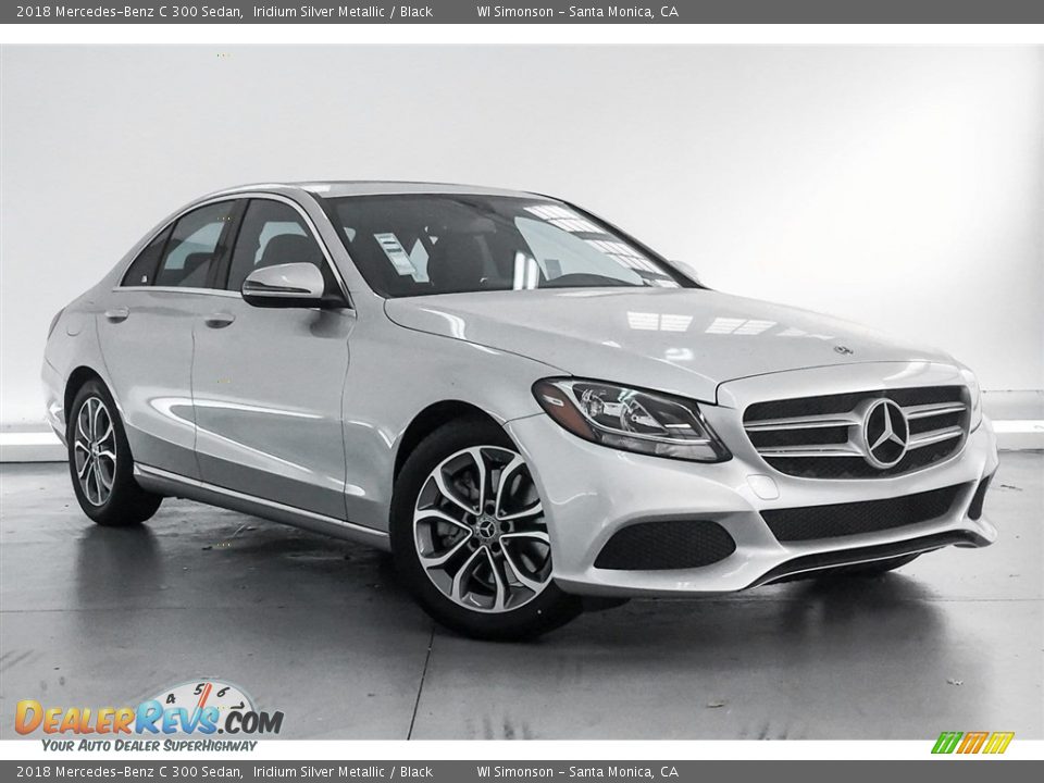 2018 Mercedes-Benz C 300 Sedan Iridium Silver Metallic / Black Photo #12
