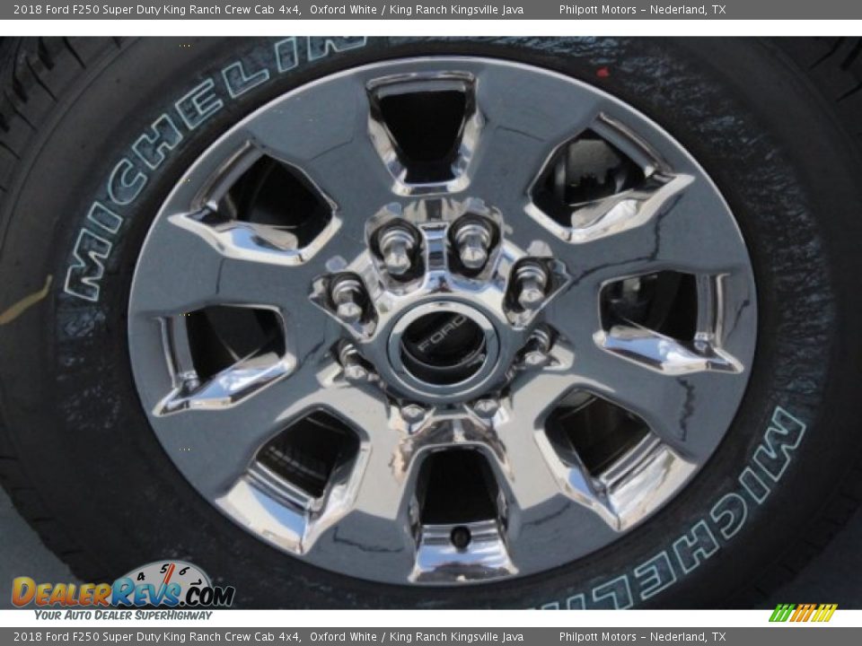 2018 Ford F250 Super Duty King Ranch Crew Cab 4x4 Oxford White / King Ranch Kingsville Java Photo #5