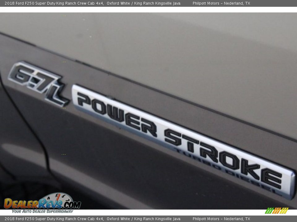 2018 Ford F250 Super Duty King Ranch Crew Cab 4x4 Oxford White / King Ranch Kingsville Java Photo #7