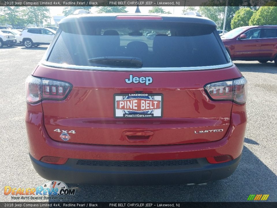 2018 Jeep Compass Limited 4x4 Redline Pearl / Black Photo #5