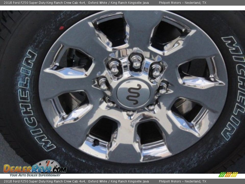2018 Ford F250 Super Duty King Ranch Crew Cab 4x4 Oxford White / King Ranch Kingsville Java Photo #11