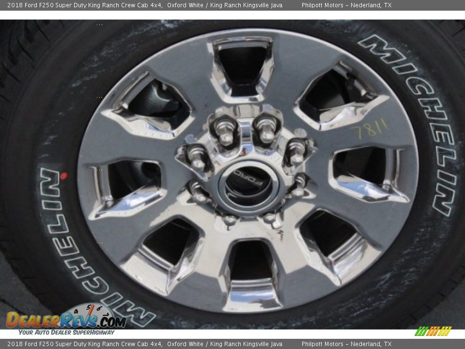 2018 Ford F250 Super Duty King Ranch Crew Cab 4x4 Oxford White / King Ranch Kingsville Java Photo #12