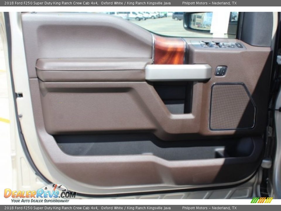 2018 Ford F250 Super Duty King Ranch Crew Cab 4x4 Oxford White / King Ranch Kingsville Java Photo #13