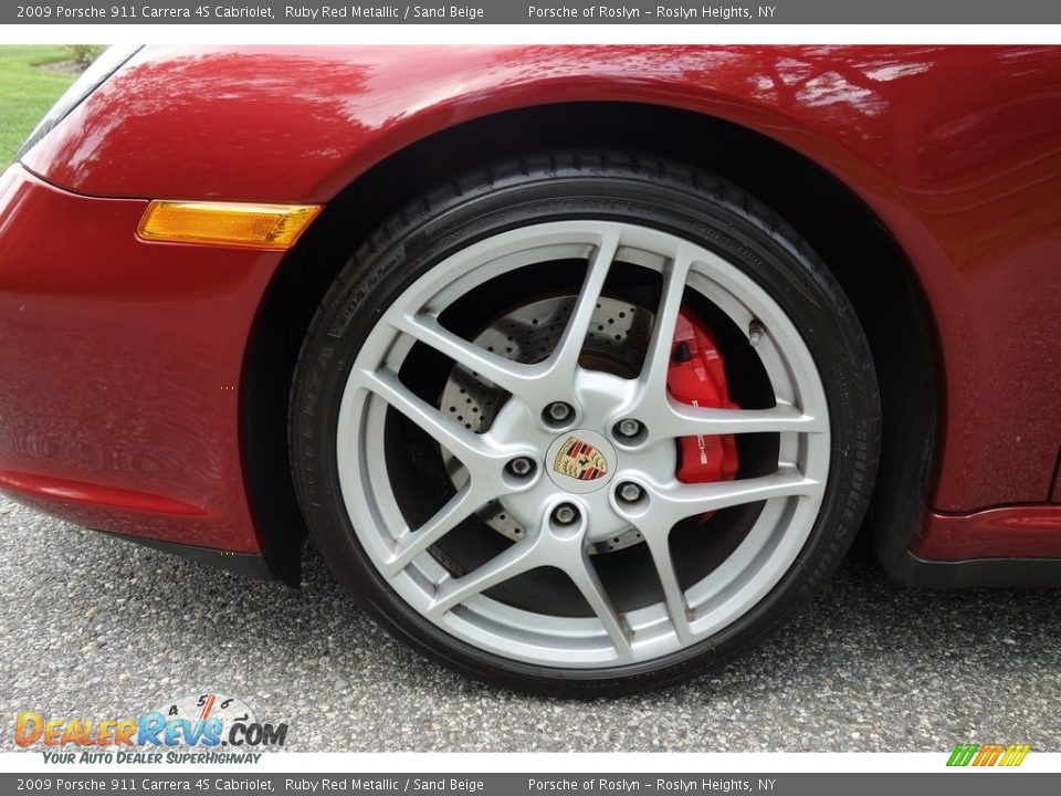 2009 Porsche 911 Carrera 4S Cabriolet Ruby Red Metallic / Sand Beige Photo #10