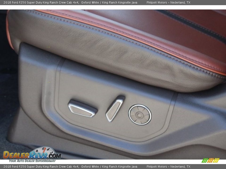2018 Ford F250 Super Duty King Ranch Crew Cab 4x4 Oxford White / King Ranch Kingsville Java Photo #16