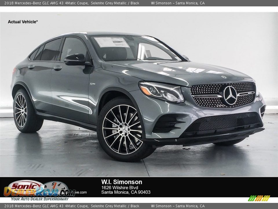 2018 Mercedes-Benz GLC AMG 43 4Matic Coupe Selenite Grey Metallic / Black Photo #1