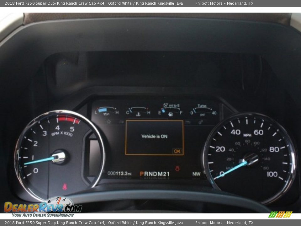 2018 Ford F250 Super Duty King Ranch Crew Cab 4x4 Oxford White / King Ranch Kingsville Java Photo #21