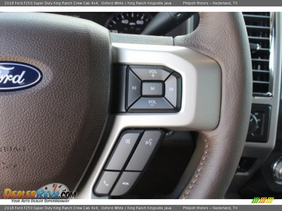 2018 Ford F250 Super Duty King Ranch Crew Cab 4x4 Oxford White / King Ranch Kingsville Java Photo #23