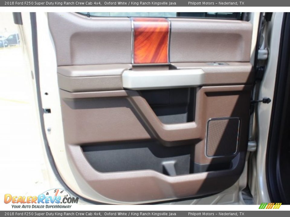 2018 Ford F250 Super Duty King Ranch Crew Cab 4x4 Oxford White / King Ranch Kingsville Java Photo #24