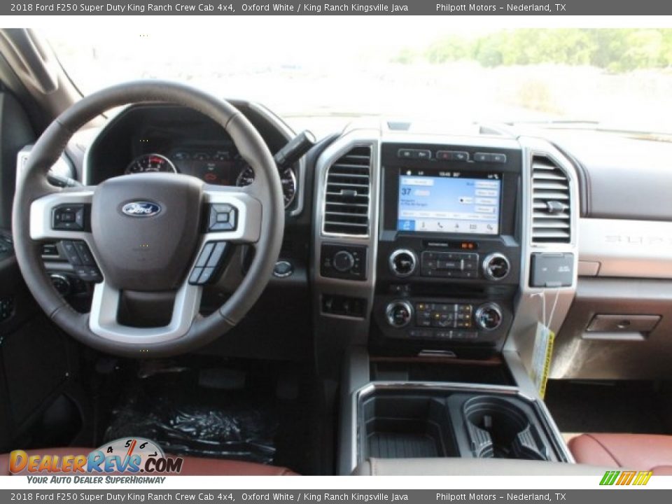 2018 Ford F250 Super Duty King Ranch Crew Cab 4x4 Oxford White / King Ranch Kingsville Java Photo #26