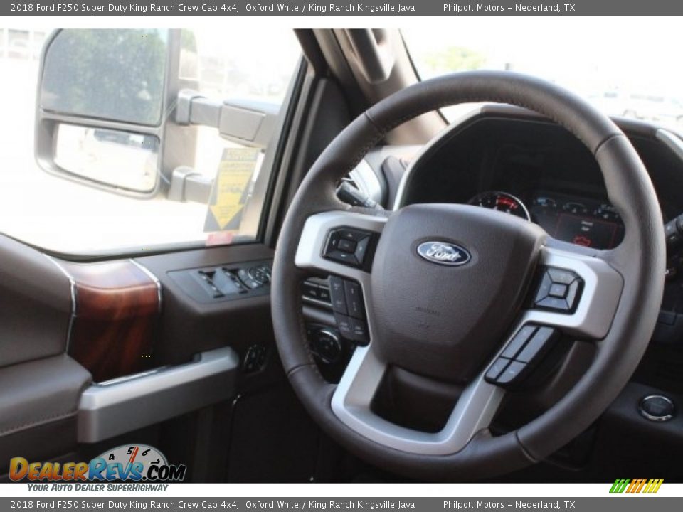 2018 Ford F250 Super Duty King Ranch Crew Cab 4x4 Oxford White / King Ranch Kingsville Java Photo #27