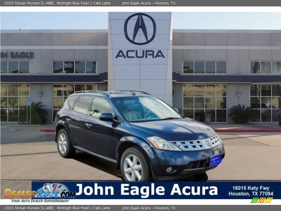2003 Nissan Murano SL AWD Midnight Blue Pearl / Cafe Latte Photo #1