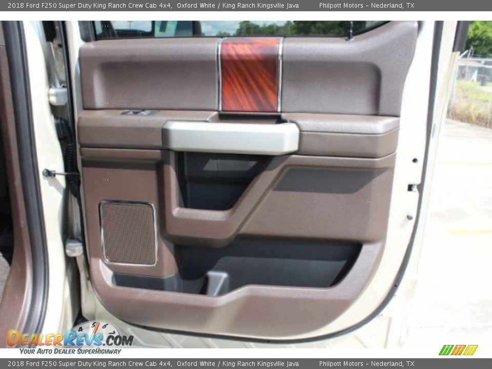 2018 Ford F250 Super Duty King Ranch Crew Cab 4x4 Oxford White / King Ranch Kingsville Java Photo #30
