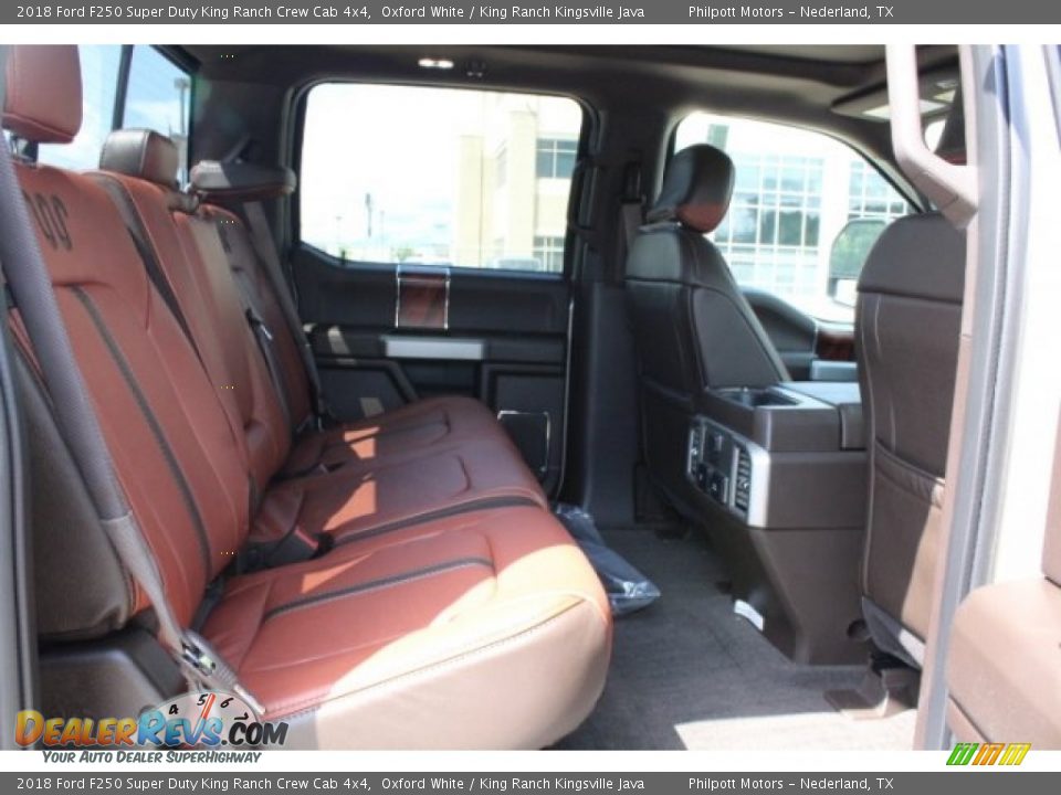 2018 Ford F250 Super Duty King Ranch Crew Cab 4x4 Oxford White / King Ranch Kingsville Java Photo #31