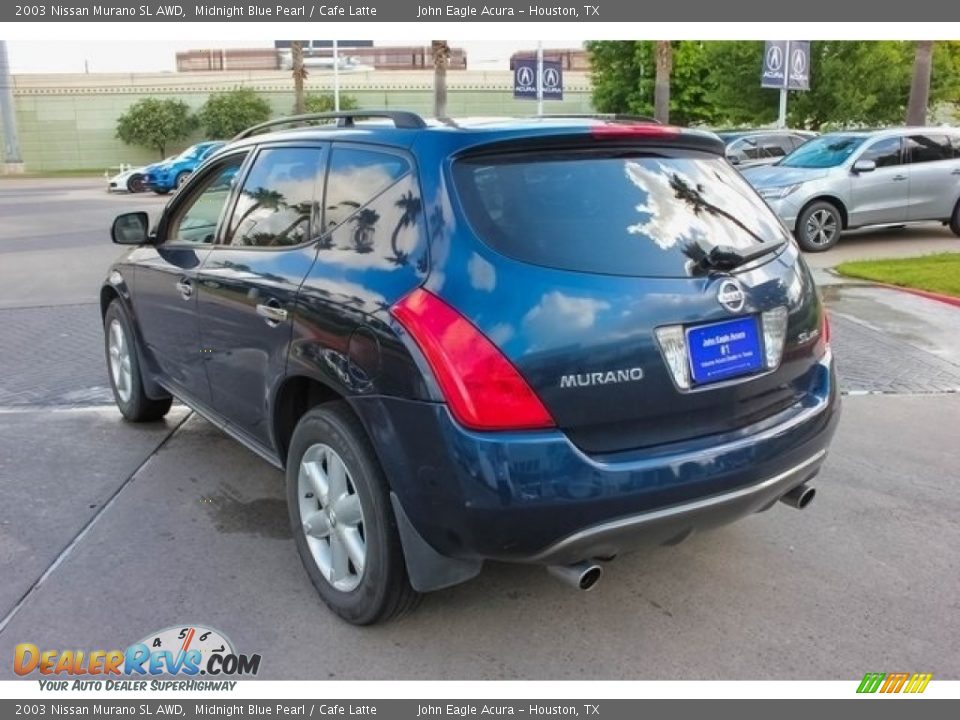 2003 Nissan Murano SL AWD Midnight Blue Pearl / Cafe Latte Photo #5