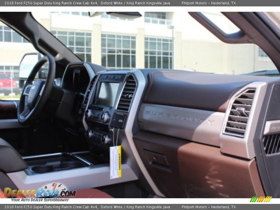 2018 Ford F250 Super Duty King Ranch Crew Cab 4x4 Oxford White / King Ranch Kingsville Java Photo #33