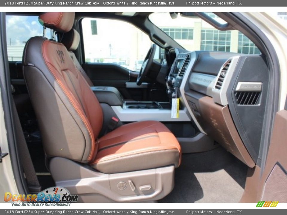 2018 Ford F250 Super Duty King Ranch Crew Cab 4x4 Oxford White / King Ranch Kingsville Java Photo #34