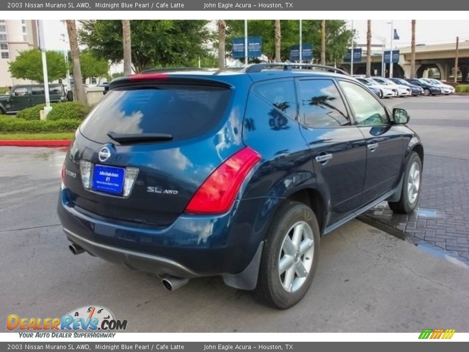 2003 Nissan Murano SL AWD Midnight Blue Pearl / Cafe Latte Photo #7