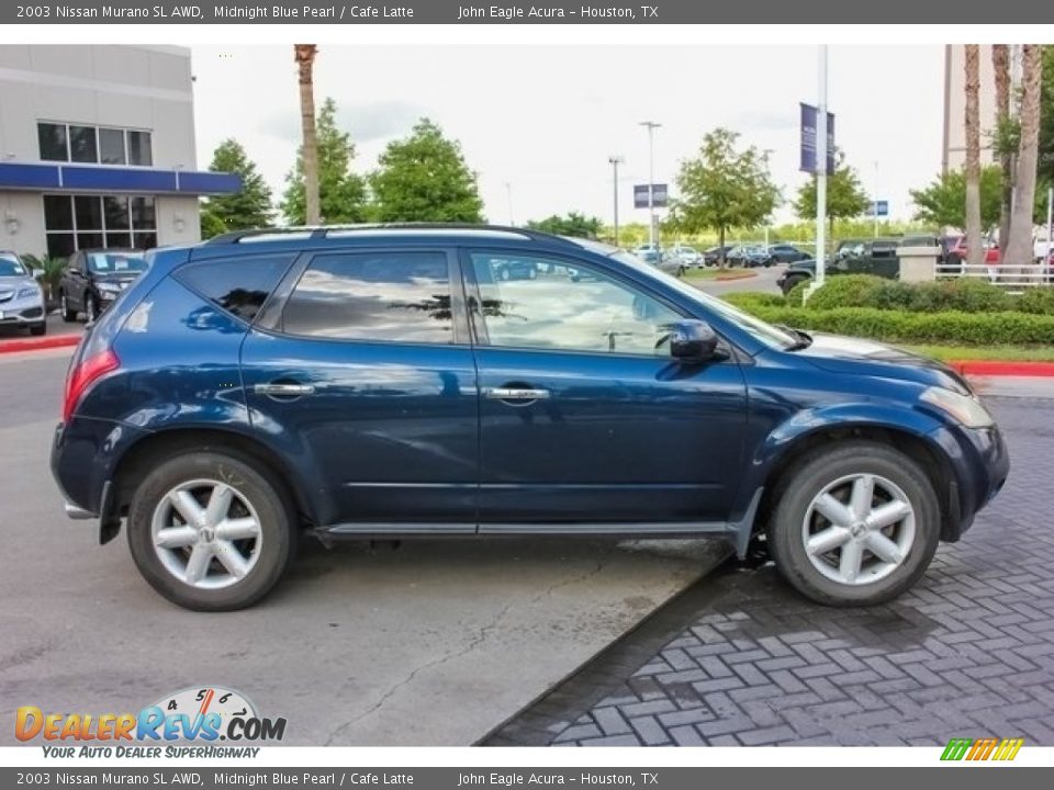 2003 Nissan Murano SL AWD Midnight Blue Pearl / Cafe Latte Photo #8