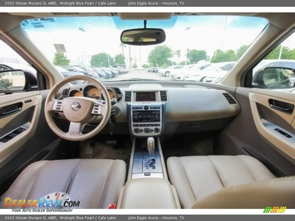 2003 Nissan Murano SL AWD Midnight Blue Pearl / Cafe Latte Photo #9