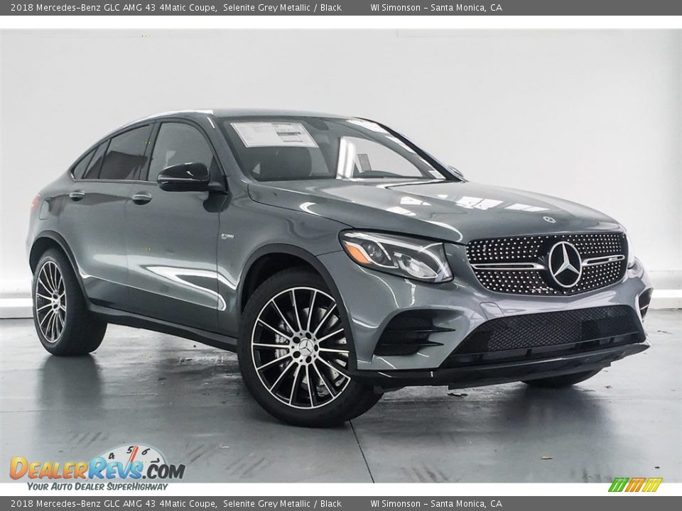 2018 Mercedes-Benz GLC AMG 43 4Matic Coupe Selenite Grey Metallic / Black Photo #12