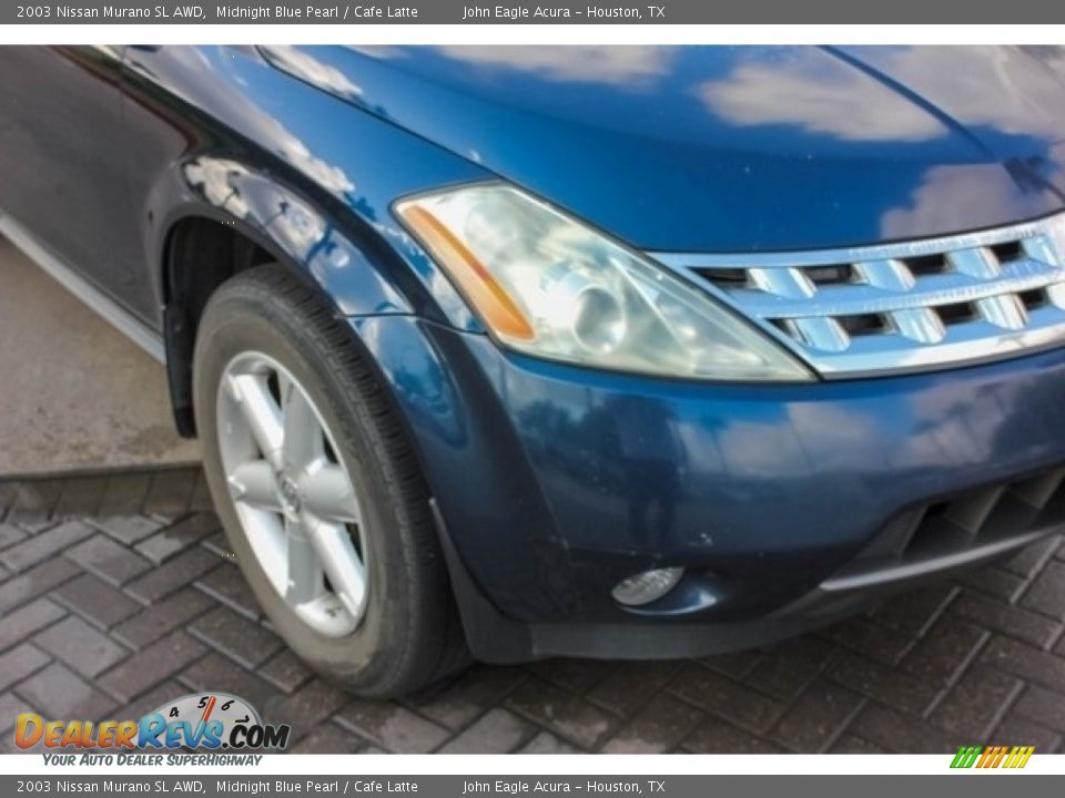 2003 Nissan Murano SL AWD Midnight Blue Pearl / Cafe Latte Photo #10