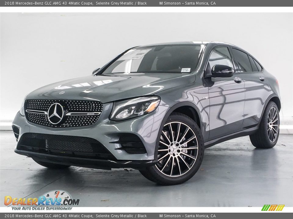 Front 3/4 View of 2018 Mercedes-Benz GLC AMG 43 4Matic Coupe Photo #13