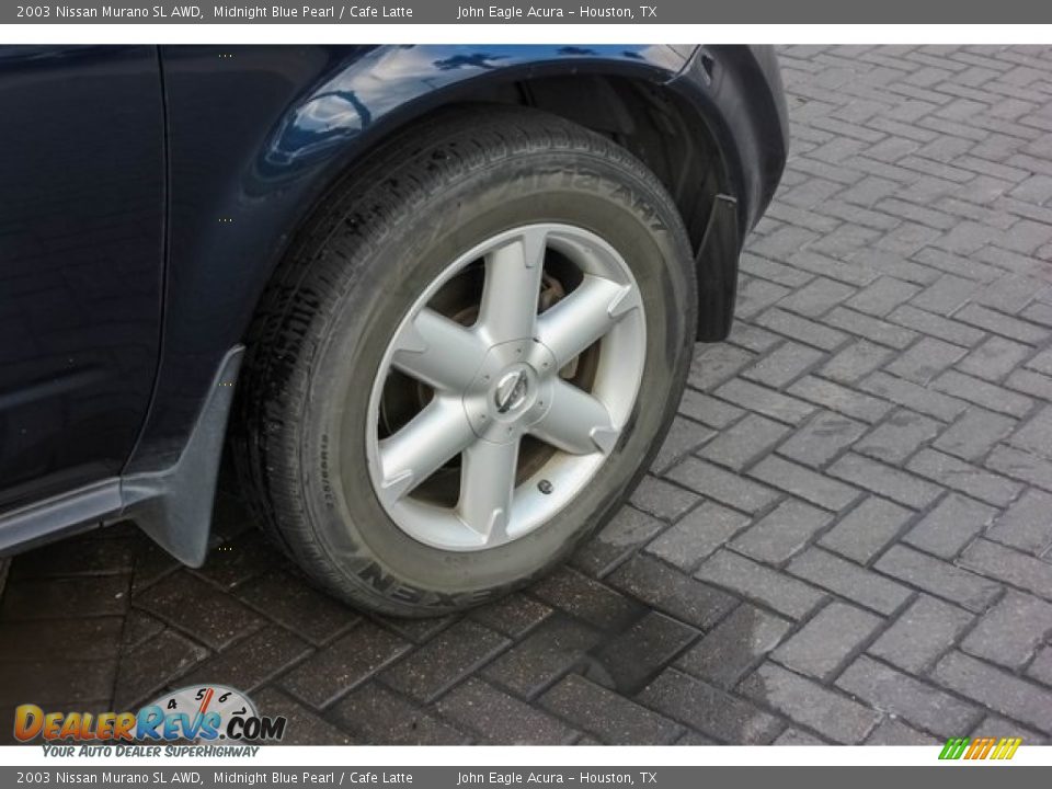 2003 Nissan Murano SL AWD Midnight Blue Pearl / Cafe Latte Photo #11