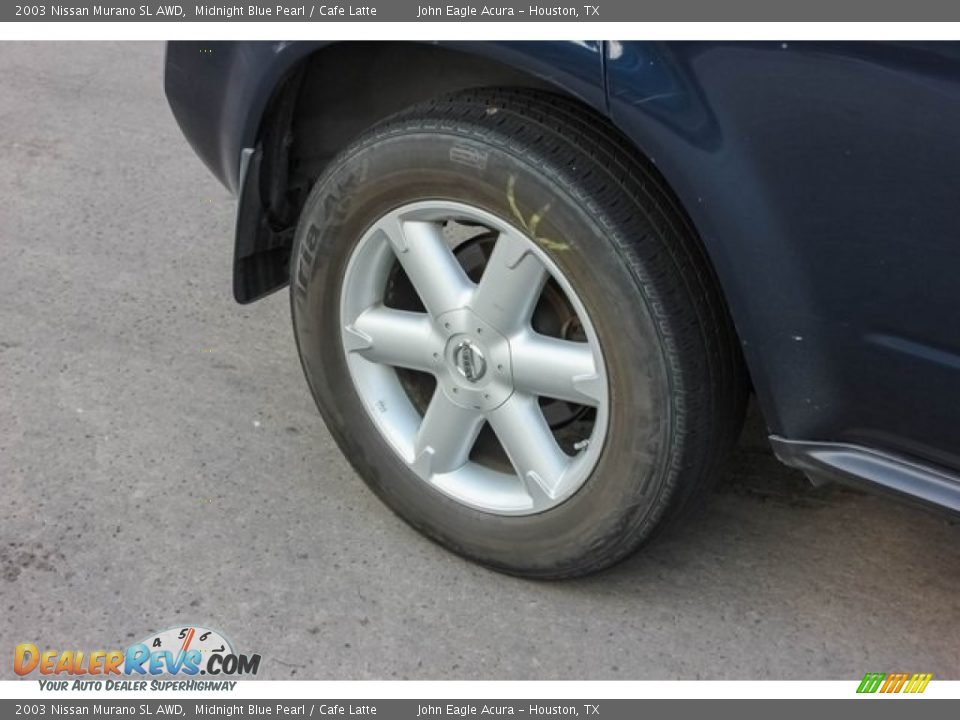 2003 Nissan Murano SL AWD Midnight Blue Pearl / Cafe Latte Photo #12