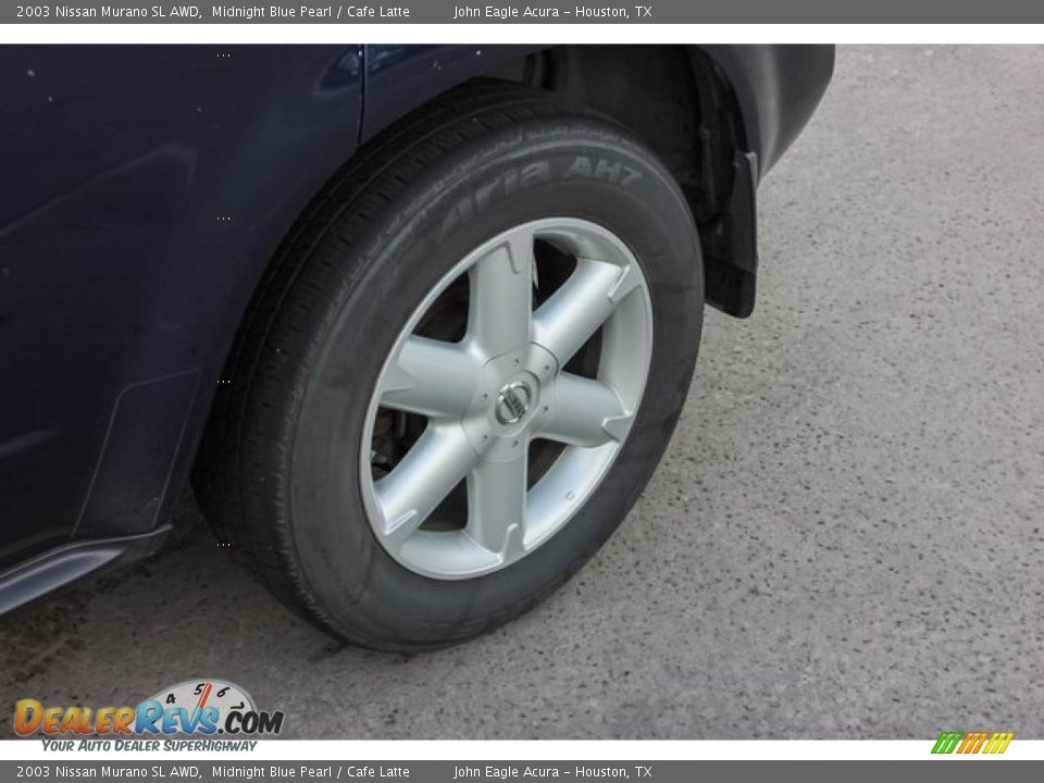 2003 Nissan Murano SL AWD Midnight Blue Pearl / Cafe Latte Photo #13
