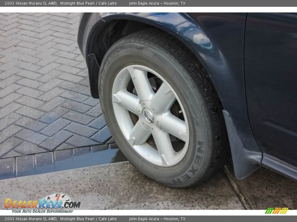 2003 Nissan Murano SL AWD Midnight Blue Pearl / Cafe Latte Photo #14