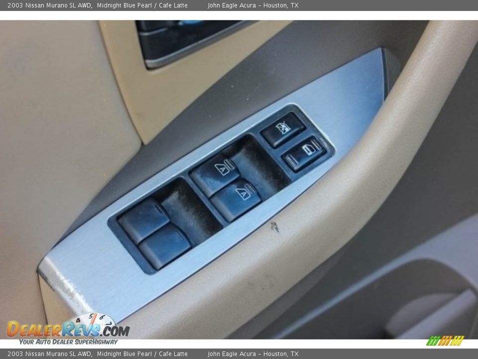 2003 Nissan Murano SL AWD Midnight Blue Pearl / Cafe Latte Photo #16