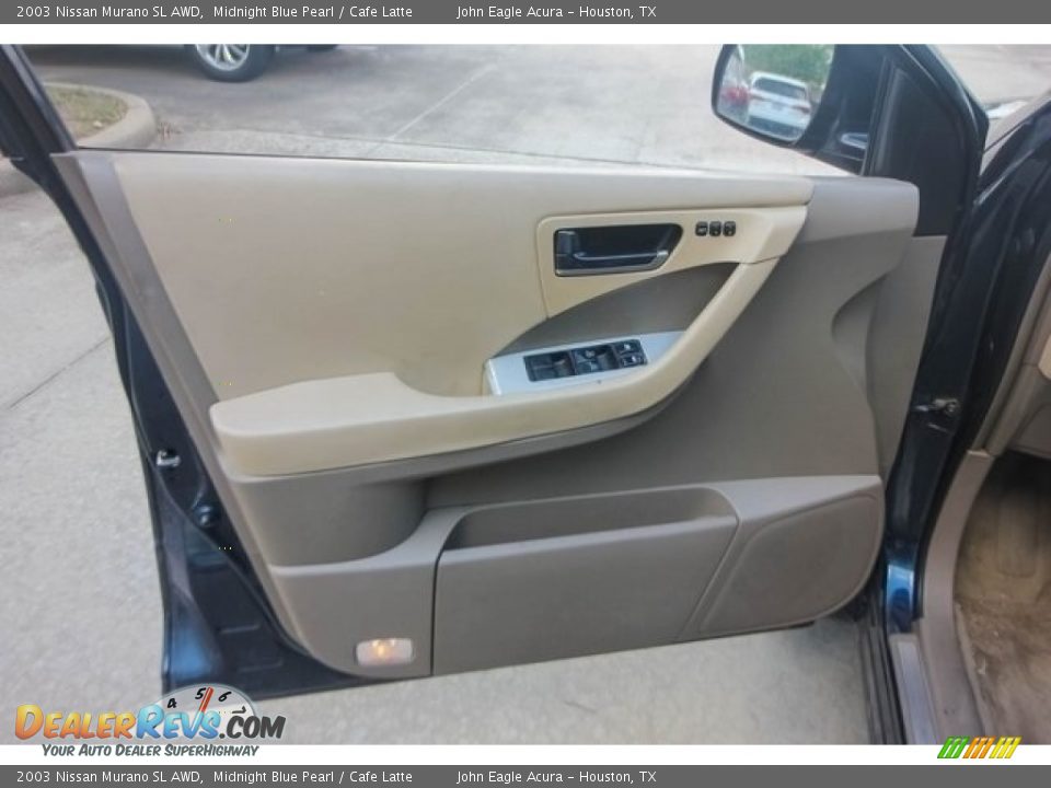 2003 Nissan Murano SL AWD Midnight Blue Pearl / Cafe Latte Photo #17