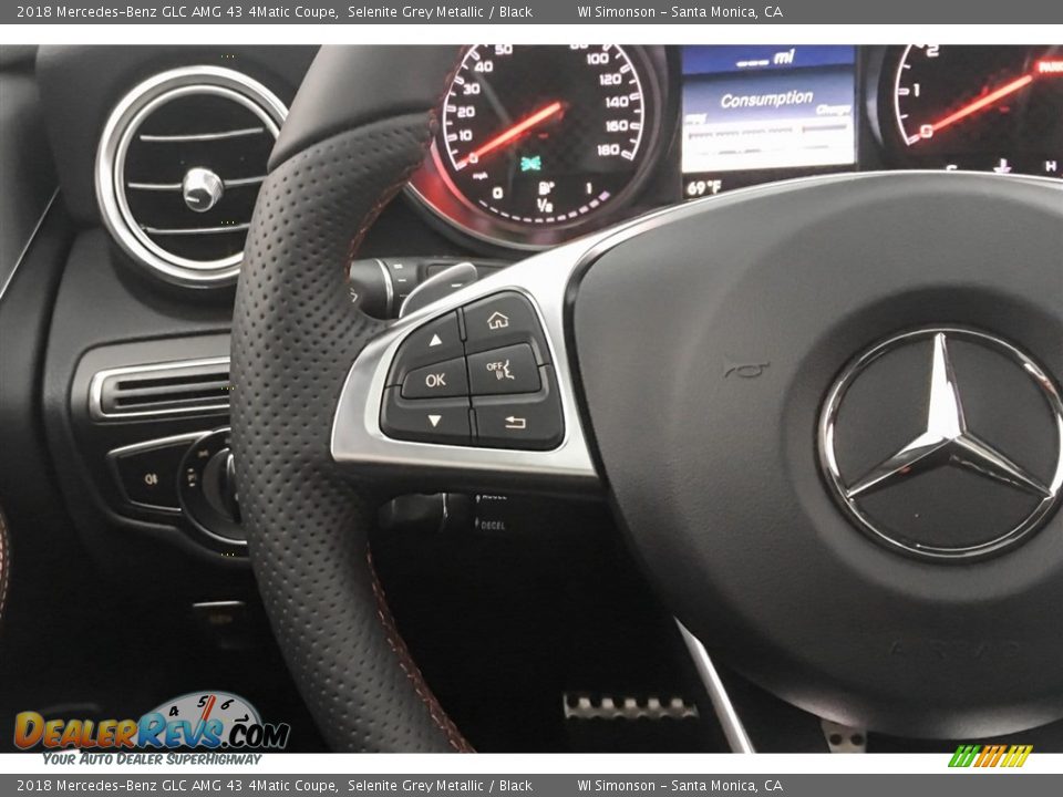 2018 Mercedes-Benz GLC AMG 43 4Matic Coupe Steering Wheel Photo #18