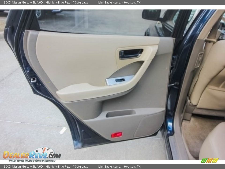 2003 Nissan Murano SL AWD Midnight Blue Pearl / Cafe Latte Photo #19