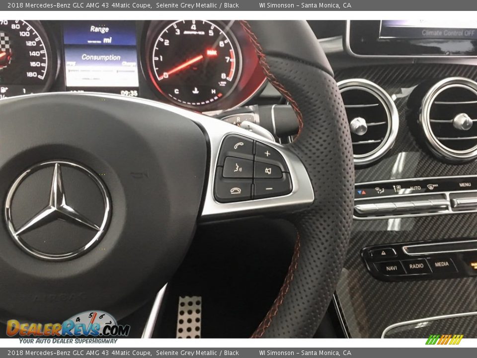 2018 Mercedes-Benz GLC AMG 43 4Matic Coupe Steering Wheel Photo #19