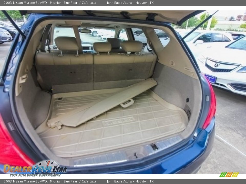 2003 Nissan Murano SL AWD Midnight Blue Pearl / Cafe Latte Photo #21