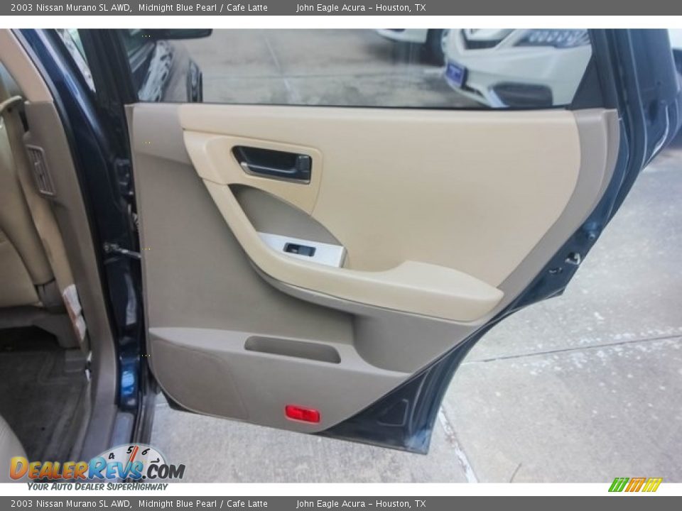 2003 Nissan Murano SL AWD Midnight Blue Pearl / Cafe Latte Photo #22
