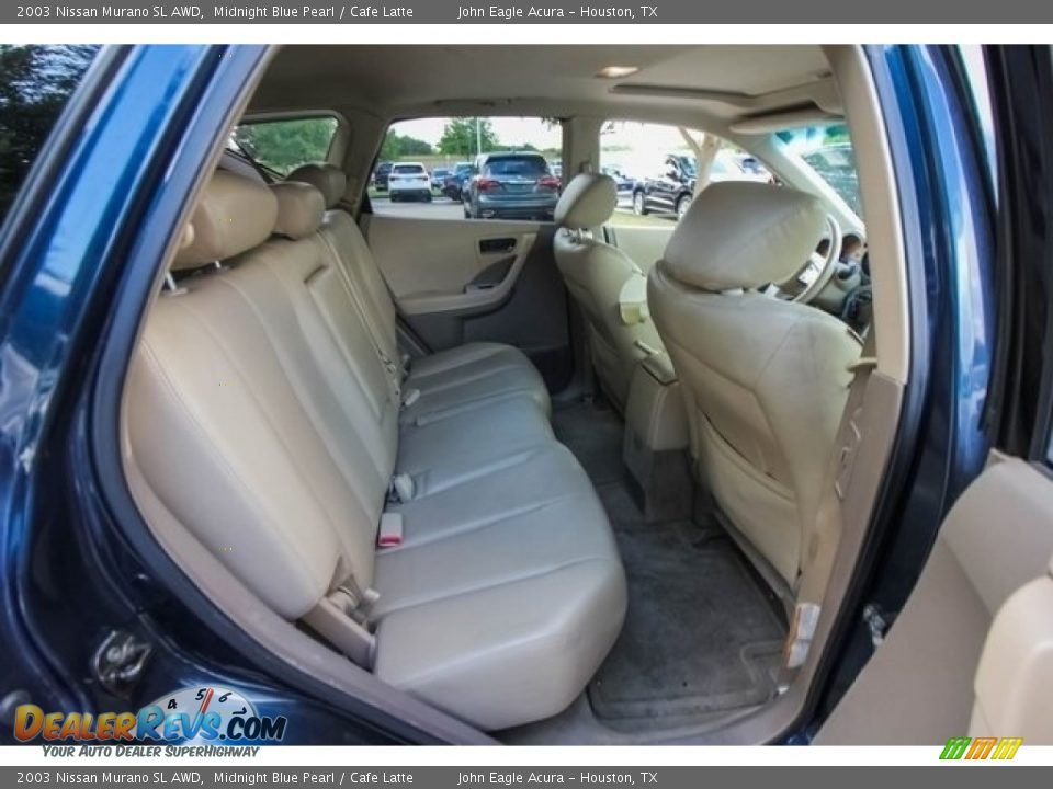 2003 Nissan Murano SL AWD Midnight Blue Pearl / Cafe Latte Photo #23