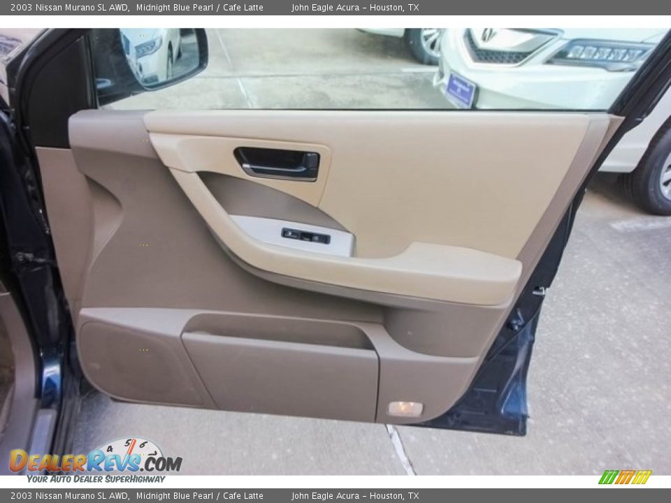 2003 Nissan Murano SL AWD Midnight Blue Pearl / Cafe Latte Photo #24