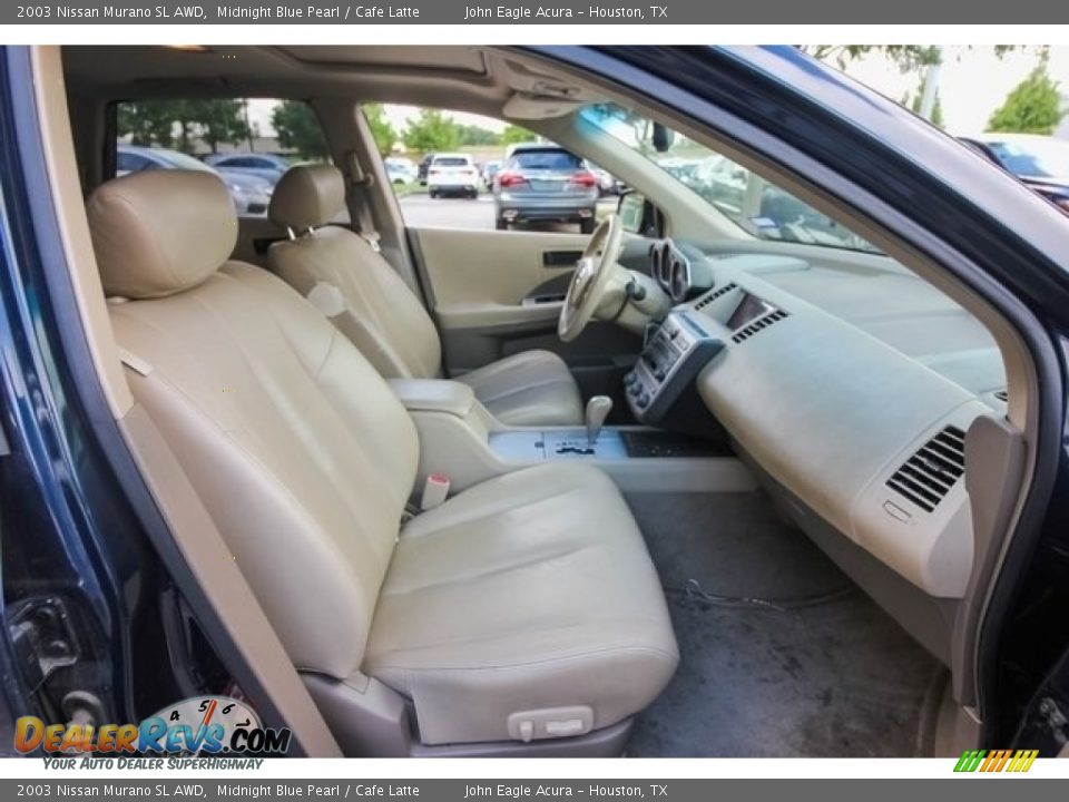 2003 Nissan Murano SL AWD Midnight Blue Pearl / Cafe Latte Photo #25