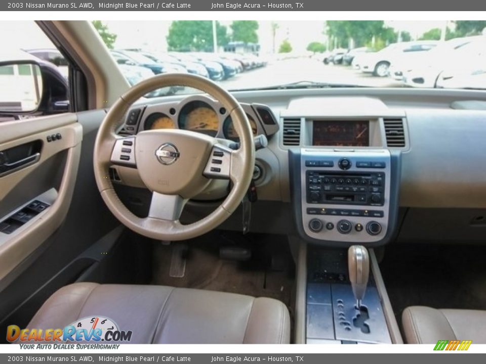 2003 Nissan Murano SL AWD Midnight Blue Pearl / Cafe Latte Photo #26
