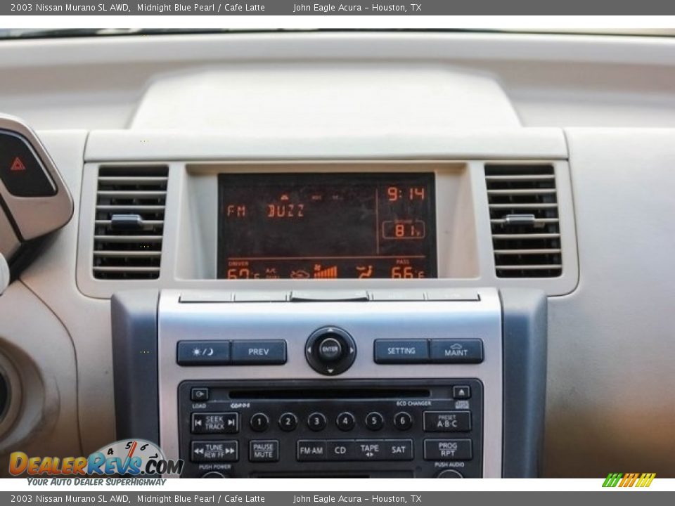 2003 Nissan Murano SL AWD Midnight Blue Pearl / Cafe Latte Photo #28