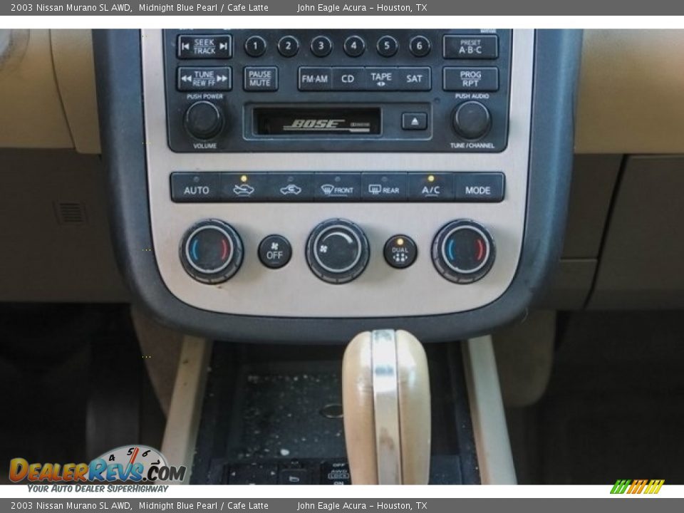 2003 Nissan Murano SL AWD Midnight Blue Pearl / Cafe Latte Photo #30
