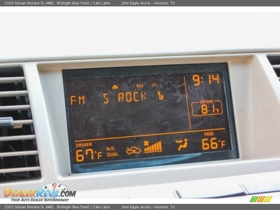 2003 Nissan Murano SL AWD Midnight Blue Pearl / Cafe Latte Photo #31